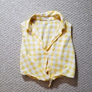 Lush croptop cowboy top